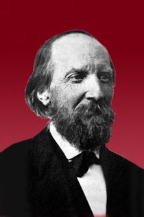 Graphic of President Hill against a crimson background.